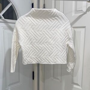 Zara White Quilted Top